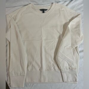 NWOT Cream Medium Weight Sweatshirt Sz S